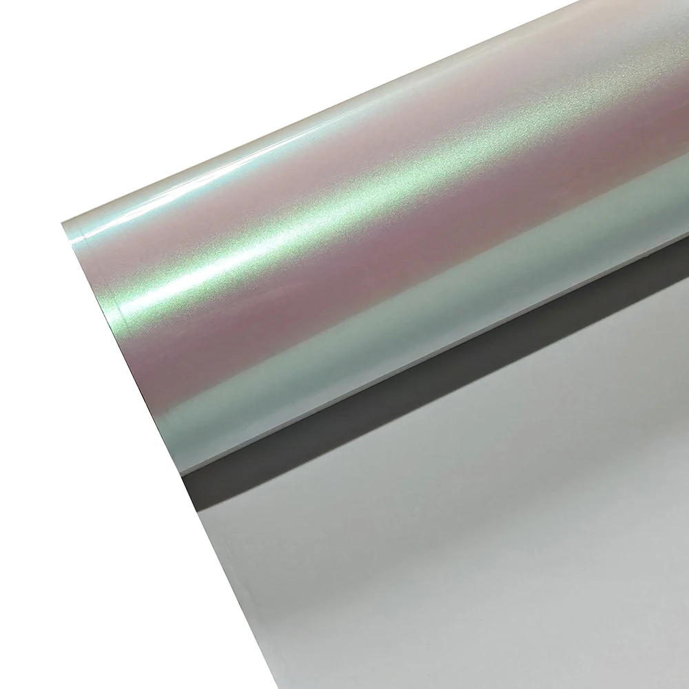 Premium PET Easy to Install Car Wrap Stretchable Auto Vinyl Car Body Film Removable Air Release Vinyl Aurora White