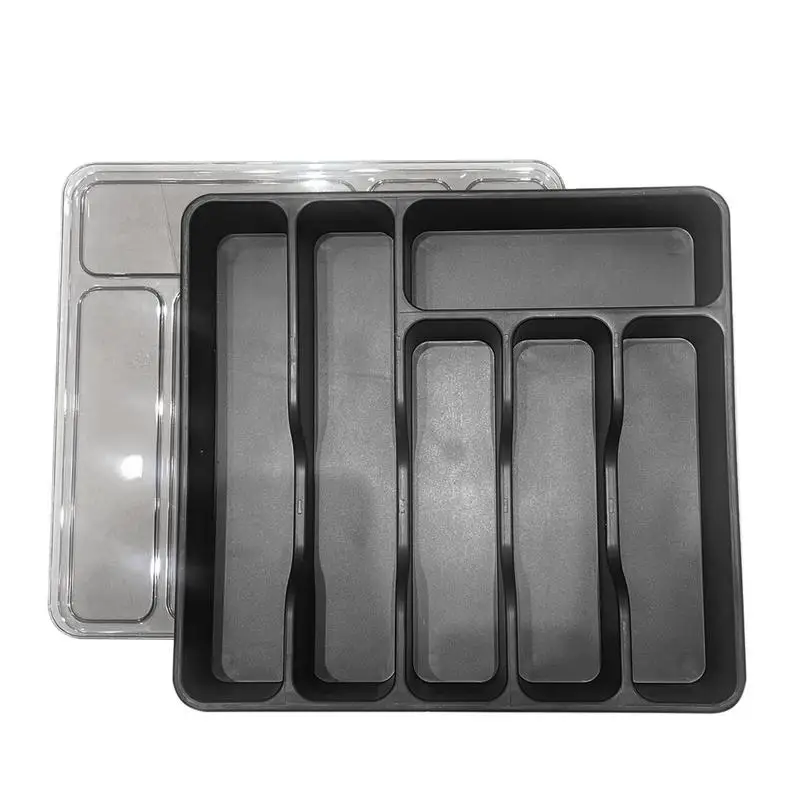 

Silverware Holder For Drawer Tray For Kitchen Cutlery Organizer In Drawer 6 Compartments Flatware Organizer Tray For Kitchen