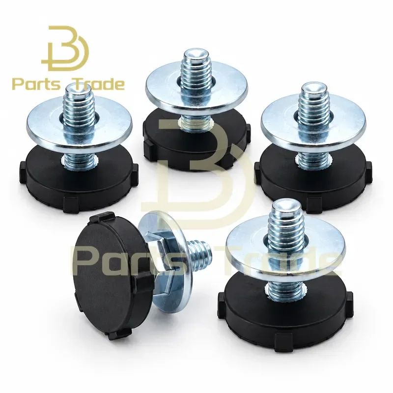 Adjustable Foot Screw Bolt Assembly with Horizontal Shock Absorbing Rubber Pad for Drum Washing Machine Base Stabilizer