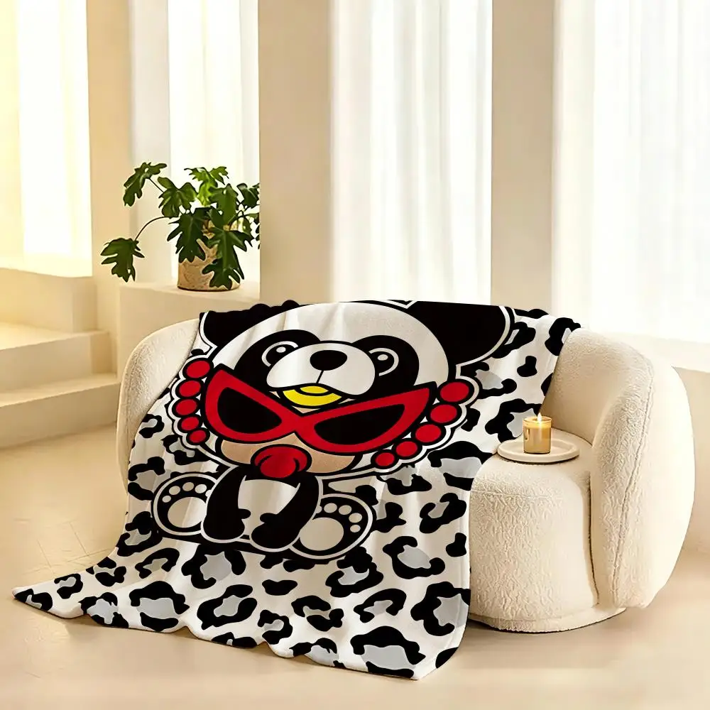 Hysteric Mini Fashion Throw 240g flannel blanket, suitable for sofas, beds, offices,  exquisite gift blankets