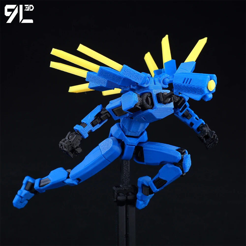 Lucky13 Dummy13 Ultrakill V1 Series Anime Characters-3D Printed Multi-Jointed Deformable Body Posing Model Multi-color Toys Gift