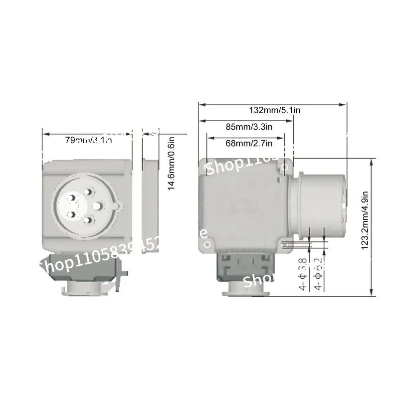 For KAO1L Electromagnetic Switch 5P Industrial Plug Undervoltage Protection Start Button HCK3/HCK10T