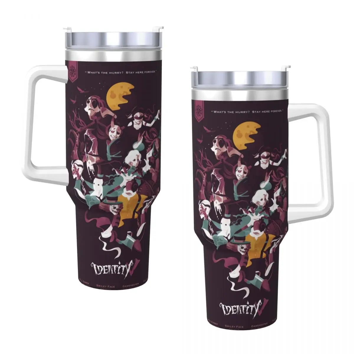 Stainless Steel Tumbler Identitys Vs Thermal Cups Portable Cold Drink Mugs Cup Travel Printed Water Bottle