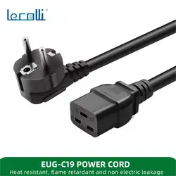 Lecolli European Ups Power Cord Pure Copper 16a European Standard C19 Server Cable Server Chassis Is Applicable