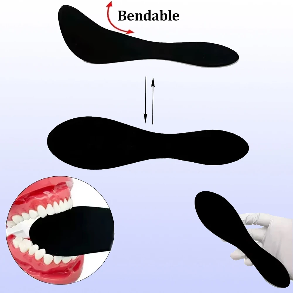 

Autoclavable Dental Photographic Black Background Bendable Oral Silicone Rubber Cheek Palate Contrast Plate