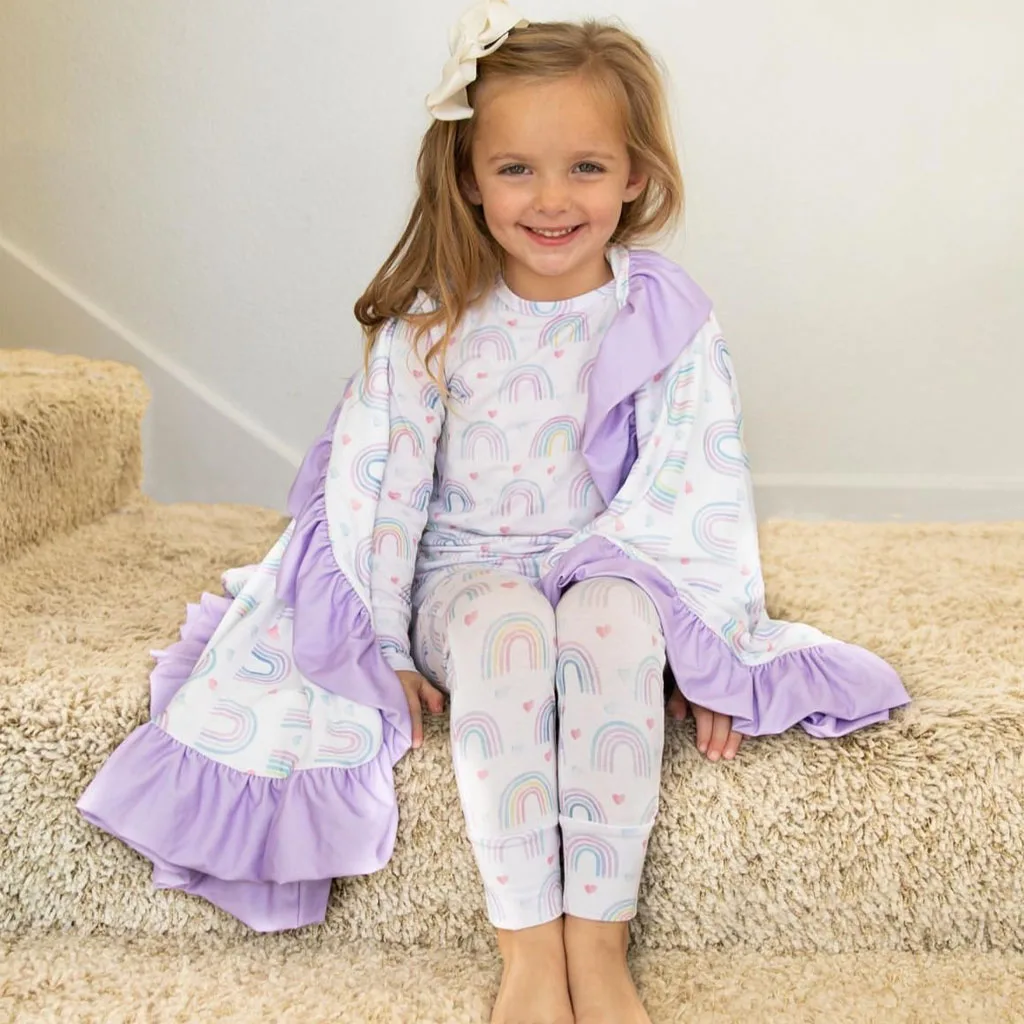 Custom Child Teenager / Teen Clothing Baby Sleeper 95% Bamboo Viscose 5% Spandex Two Piece Pajamas