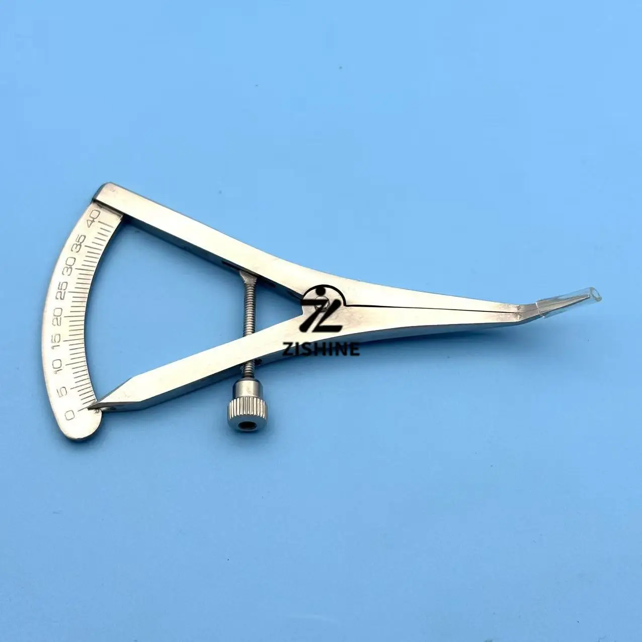 Dental Implant Caliper / Alveolar Ridge Thickness Gauge – Stainless Steel Caliper-Style Measuring Tool (Straight & Curved Tips)