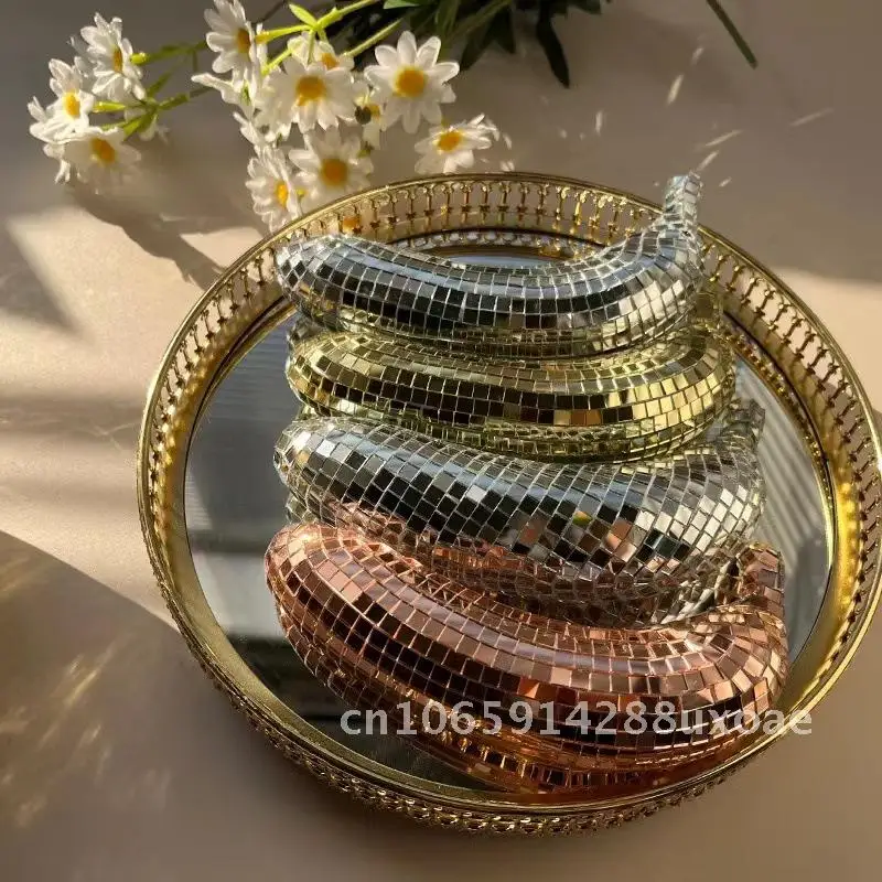 

New Disco Mirror Banana Ornament Desktop Ornament Fruit Ornament