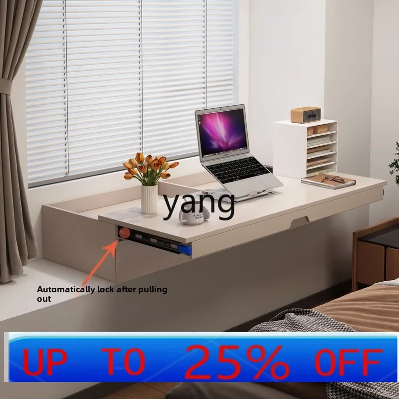 LTT bay window slide desk bedroom removable retractable computer desk pull-out learning storage cabinet