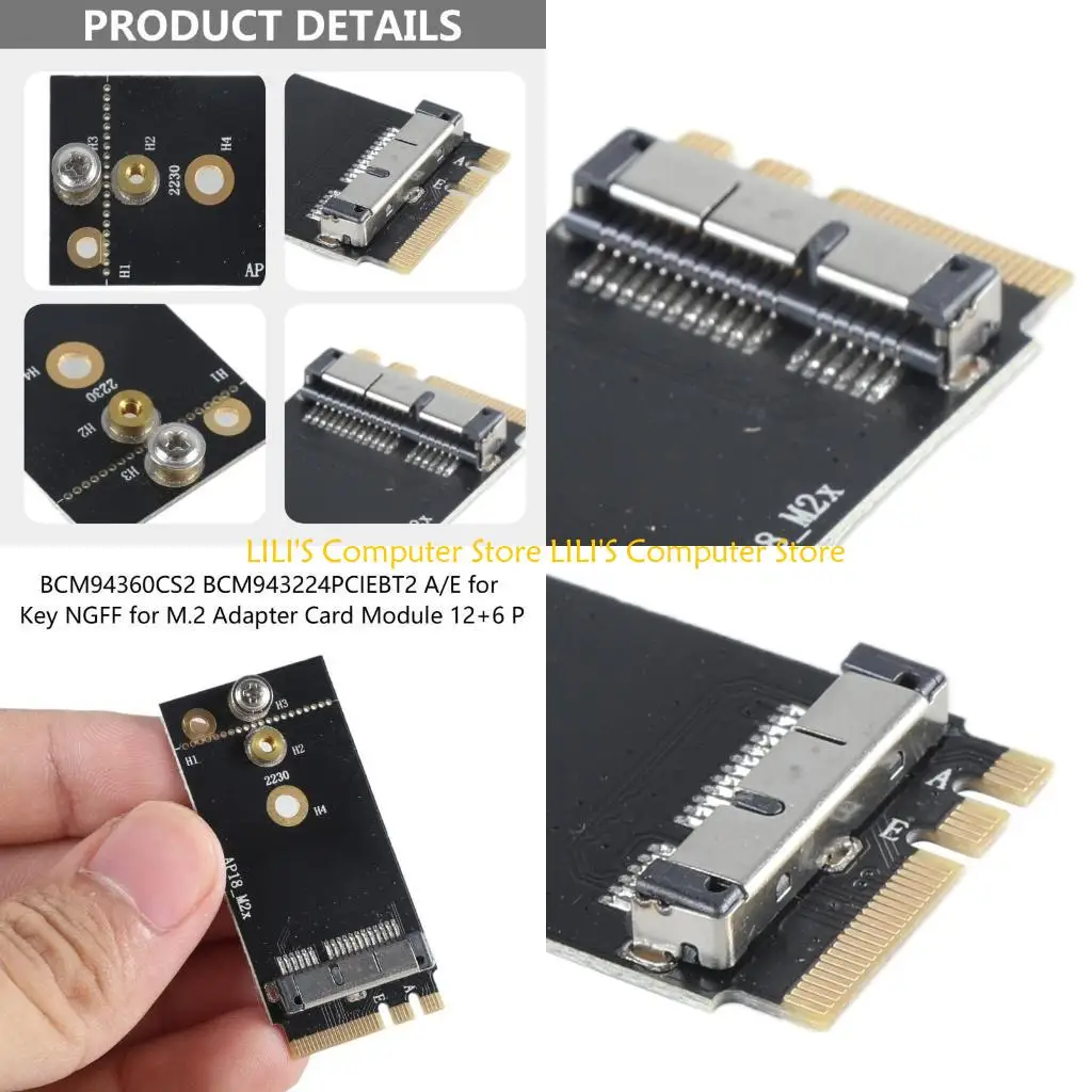 

A52B BCM94360CS2 BCM943224PCIEBT2 to A + E for Key Extension Adapter Card for MacBook