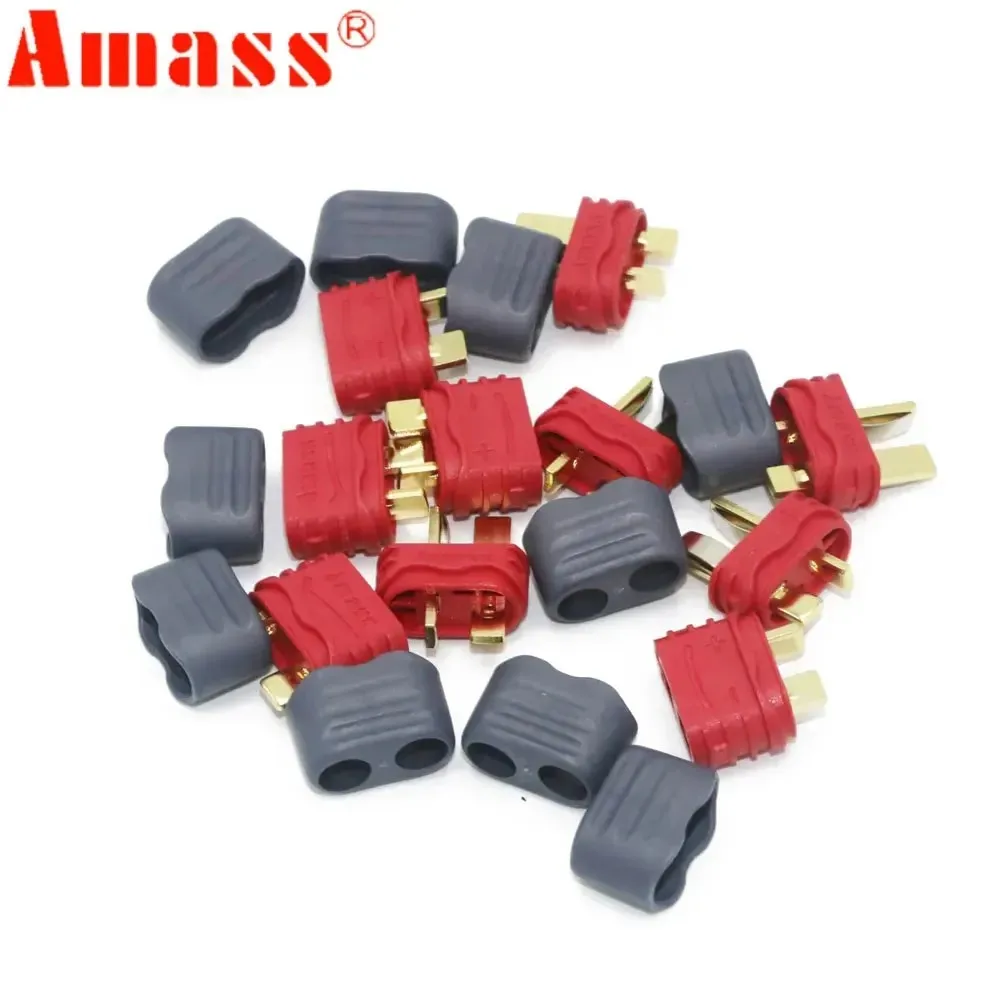 5/10 Pairs Amass T Deans Plug XT60 XT90 Connector Sheath Housing For RC Lipo Battery ESC UBEC RC Mode Airplane Car Boat Parts