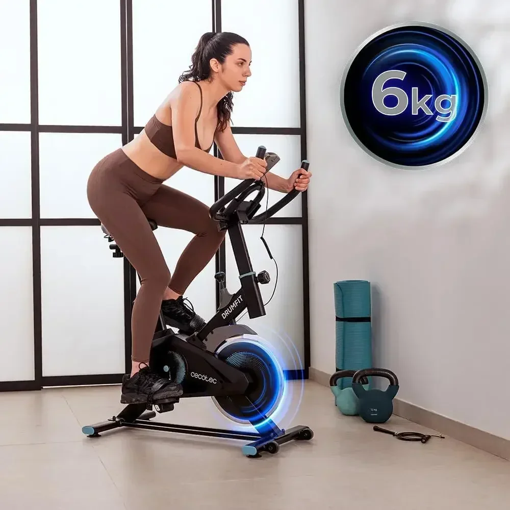 Compact 6000 Exercise Bike with 6 kg Flywheel, LCD Display, Adjustable Seat and Handlebars