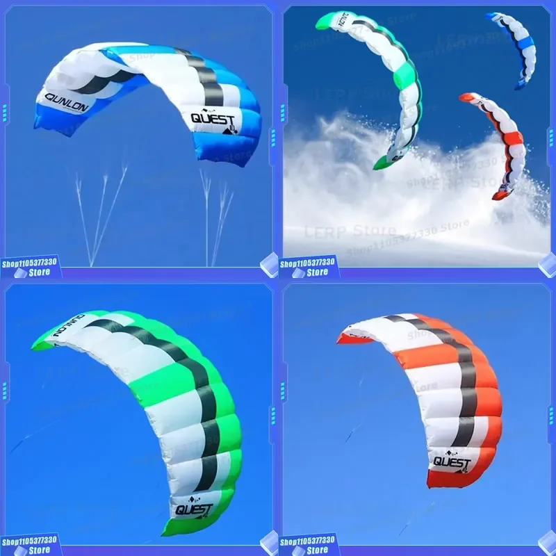 Dual line power parafoil kite board  surfing equipment  flying wind kites Power  wind  toy  wheel