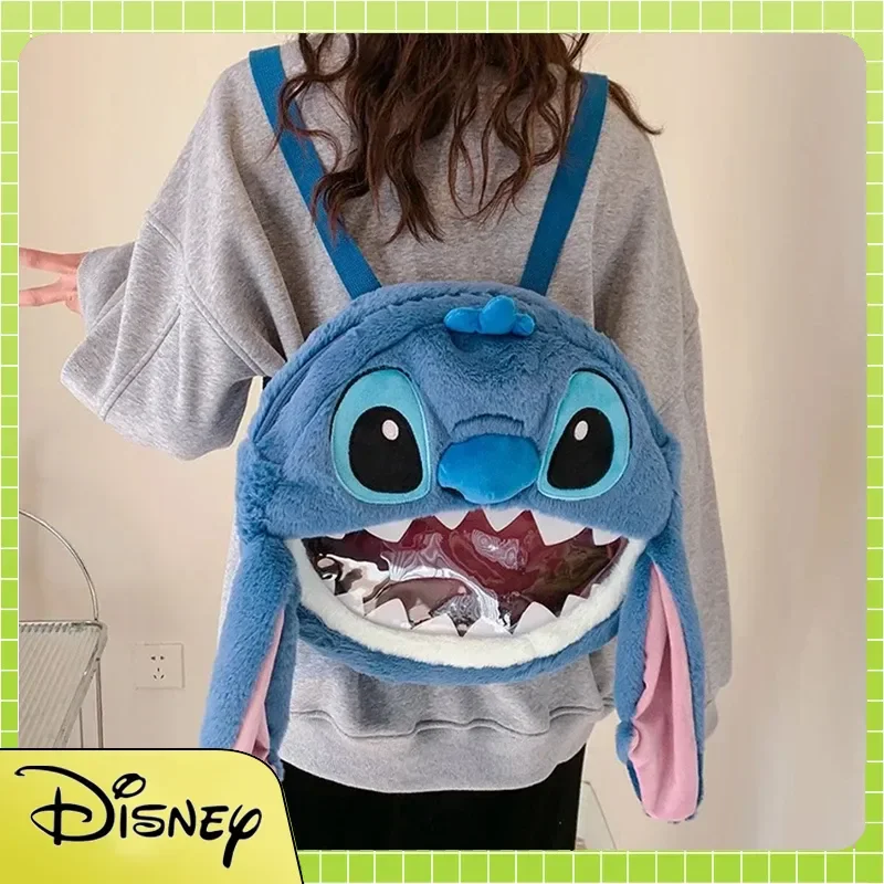 กระเป๋าเป้สะพายหลังลายการ์ตูนสติทช์ของแท้จากดิสนีย์ น่ารัก ดีไซน์การ์ตูน ของขวัญสำหรับผู้ใหญ่ ขายส่ง