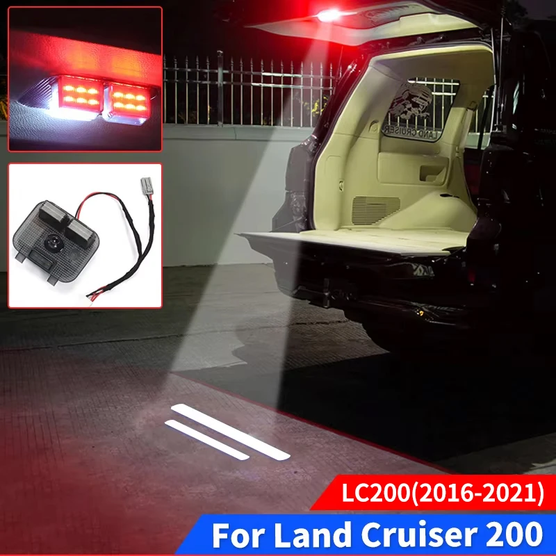 Applicable to 2016-2021 Toyota Land Cruiser 200 Tailgate Warning Light Tail Box Lighting Modification Environment Light