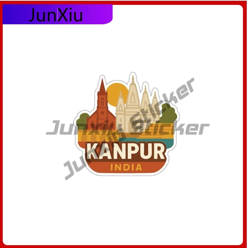 

Kanpur India City Vacation Sticker Vinyl Scratch-proof Decal Large Rv Stickers Car Laptop Trolley Case Motorcycle Camping Sticke