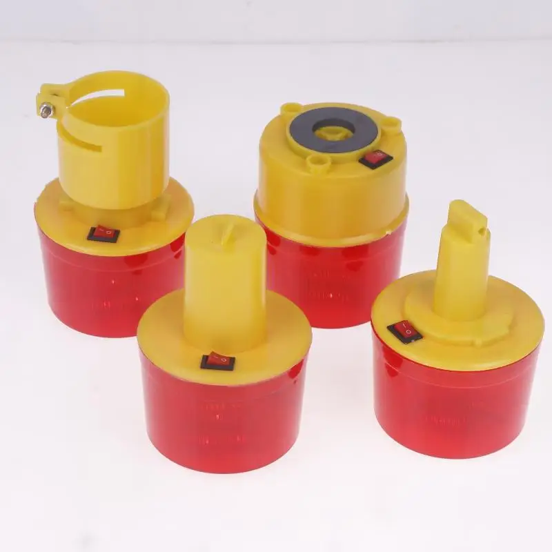 1 قطعة الطاقة الشمسية برج المرور كرين تحذير ضوء الشمسية LED ضوء الطوارئ LED لمبة مصباح موقع البناء ميناء الطريق إنذار مصباح