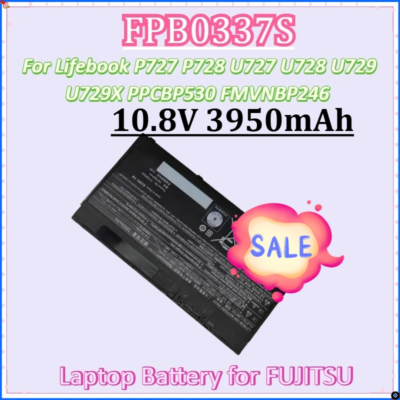 

For FUJITSU Lifebook P727 P728 U727 U728 U729 U729X PPCBP530 Series New FPB0337S Laptop Battery FMVNBP246 10.8V 3950mAh 45Wh