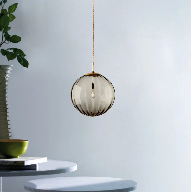 Modern Led Pendant Light Nordic Glass Ball Hanglamp For Bedroom Dining Room Bar Decor Loft Luminaire Suspension Kitchen Fixtures