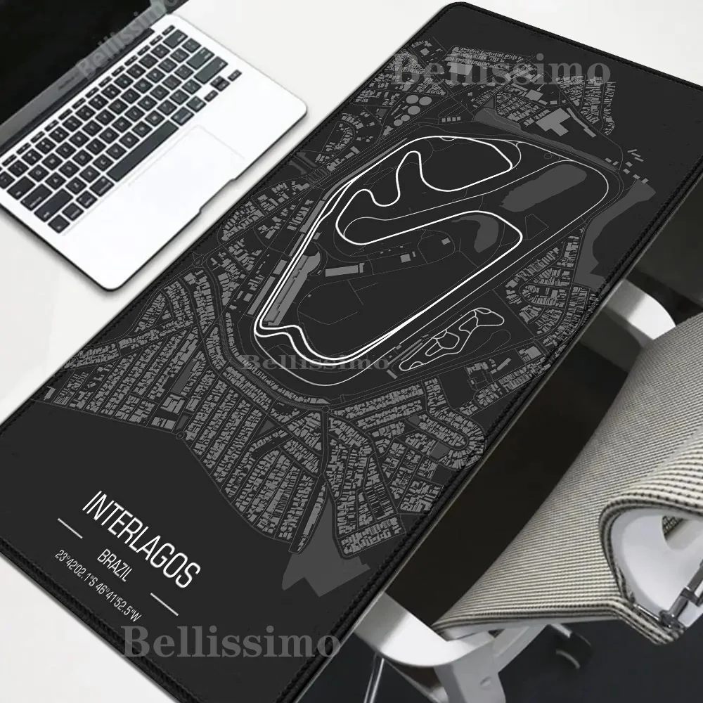 Formula 1 Racing Circuit Mouse Pad HD Mousepad Extended Gaming offices accessories Keyboard Large XXL Gamer teclado Desk Mats