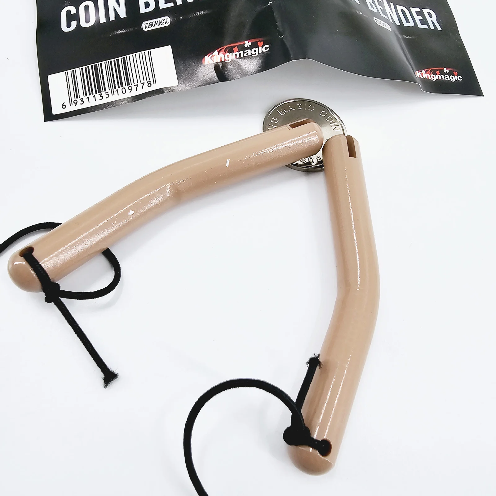Bender Coin Goocheltrucs Bocht Ondertekend Munten Straat Close Up Stage Magic Prop Goochelaar Gimmick Speelgoed