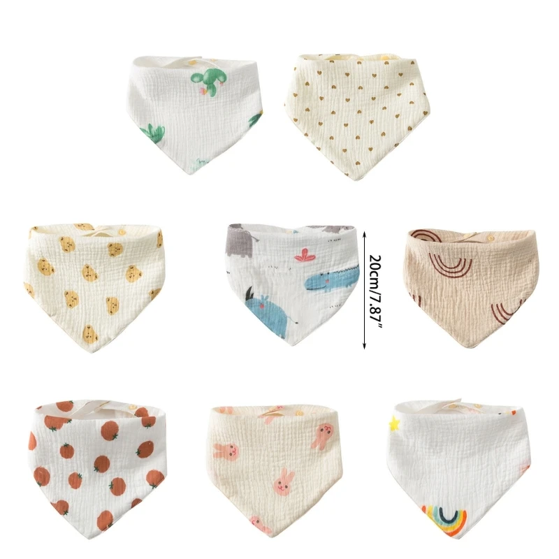 Baby Bandana Bibs Drool Bibs Breathable Super Absorbent Soft Cotton- Scarf Bibs Baby Bibs Teething & Drooling 38 Styles