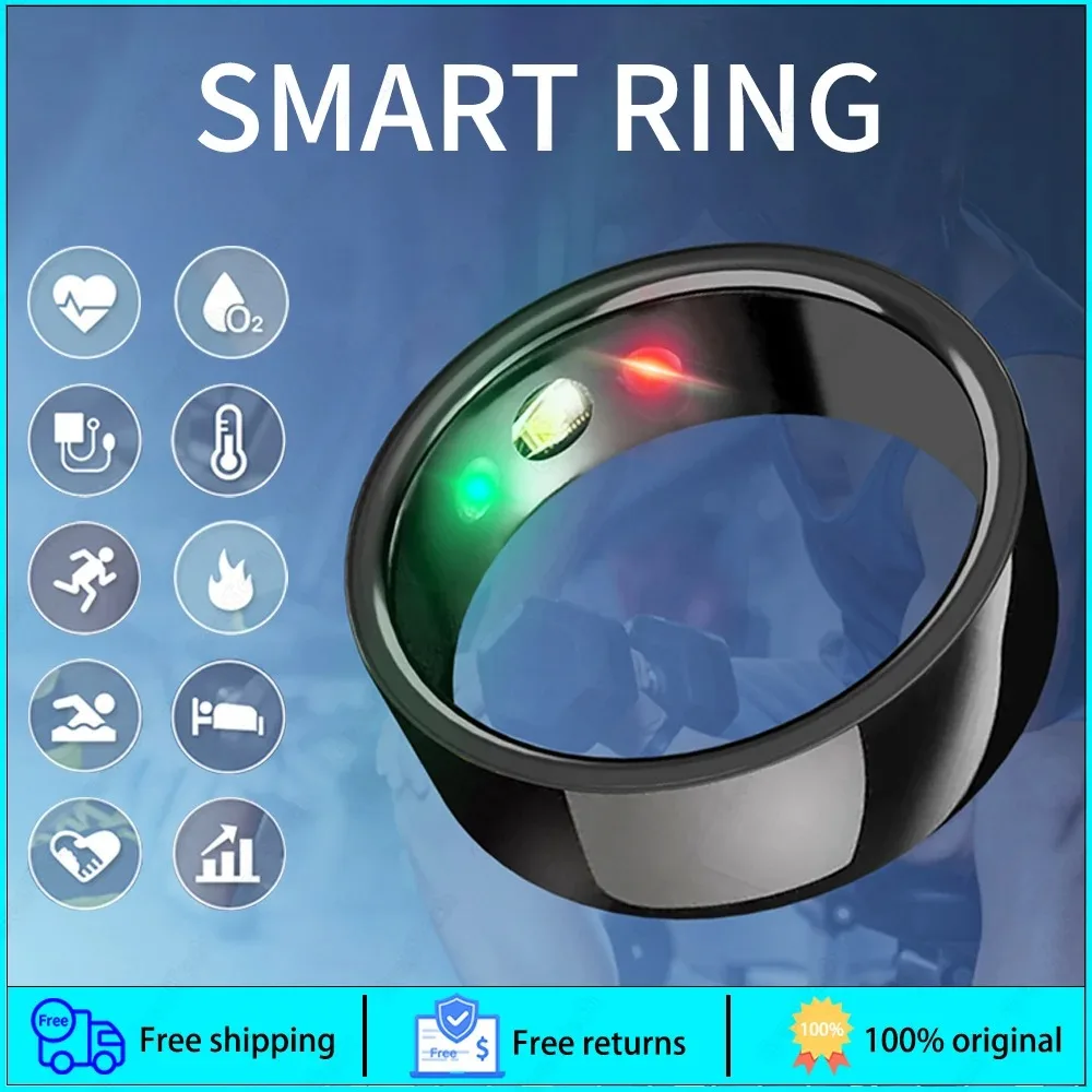 

SR200 Smart Ring Intelligent Sleep Monitoring Waterproof Multifunctional Health Care Sport Ring Fitnes Tracker for Men and Women