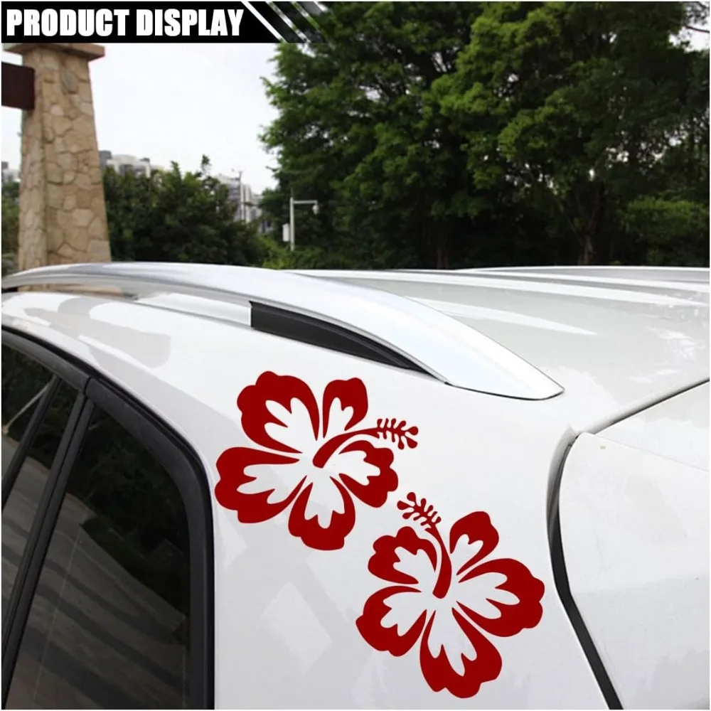 ملصق لاصق لسيارة على شكل زهرة الكركديه، ملصق PET مقاوم للماء، ملصق ممتص الصدمات للسيارة، ملصق تزيين خارجي للسيارات - الأفضل