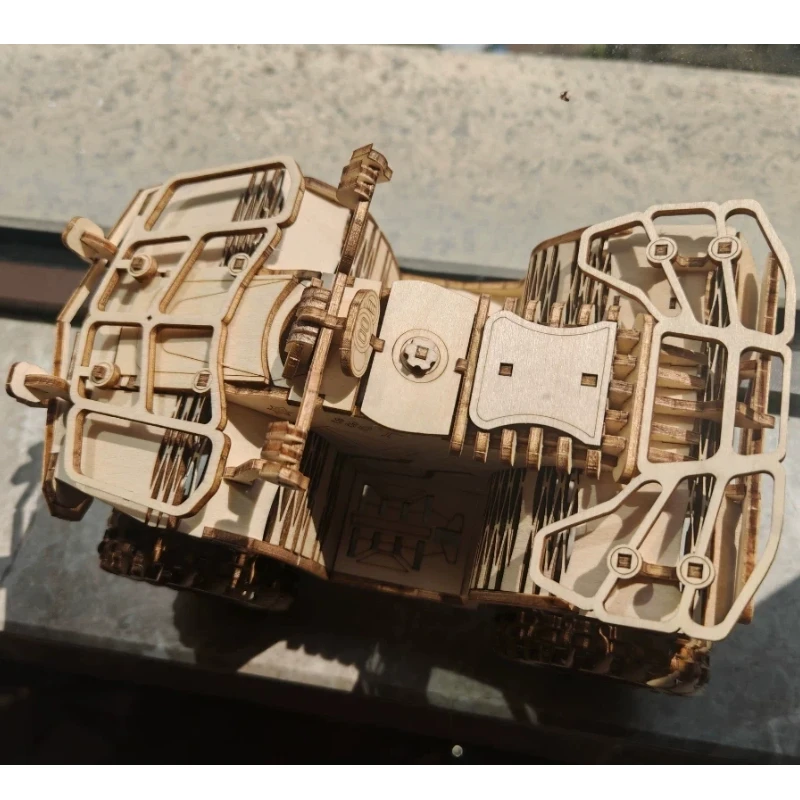 3D Wooden Puzzle Atv Off Road Model Diy Handmade Assembly Natural Wood Desktop Ornament For Adult Hobby Lovers Home Decor