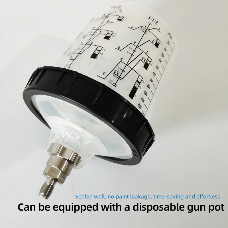 

Suitable for Iwata Small Repair LHP-80 Polaroid RH90 Spray Gun Disposable Disposable Pot Stainless Steel Adapter