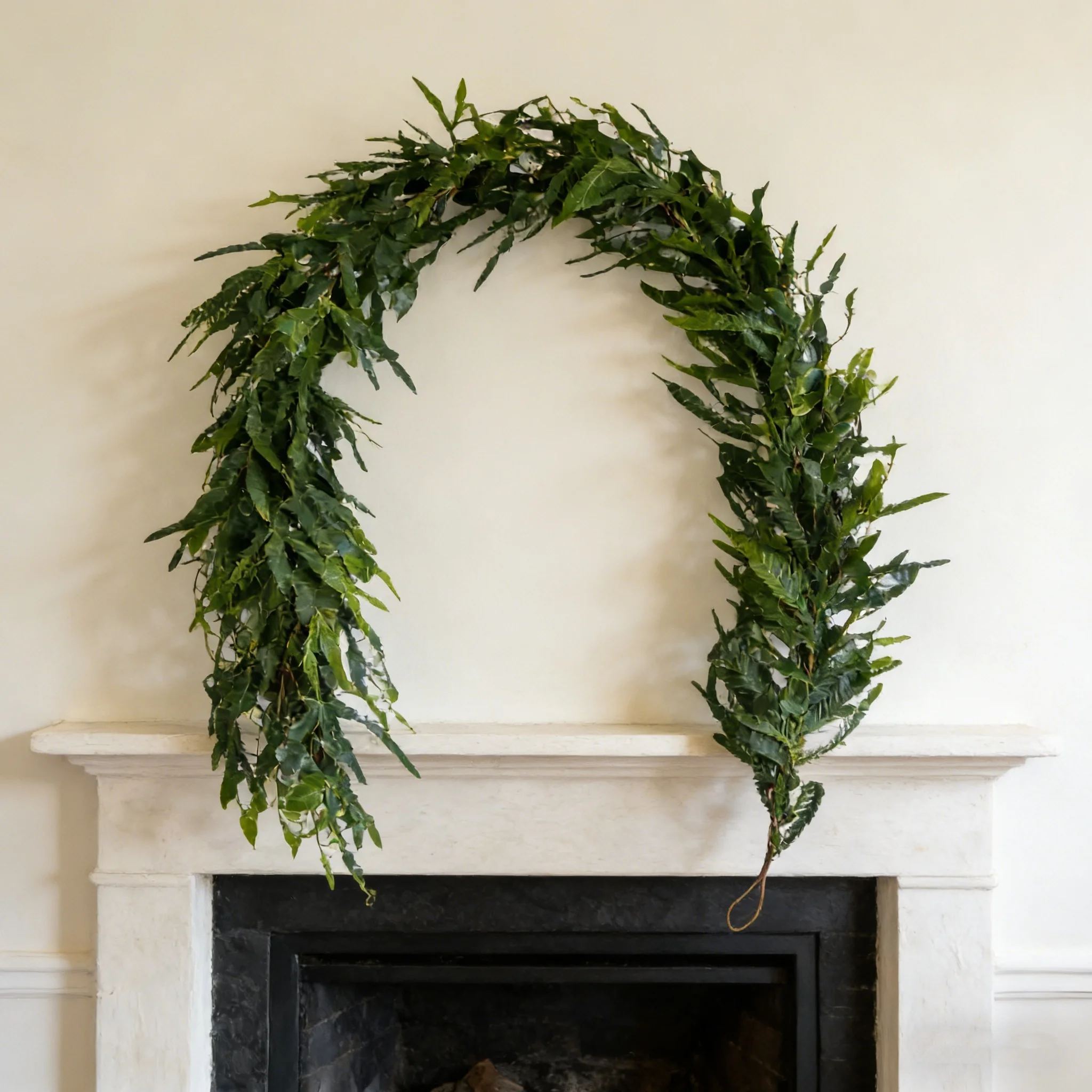 

Рождественская гирлянда из искусственной сосны Норфолк, реалистичная на ощупь, для камина, стола, для дома и улицы, для праздников