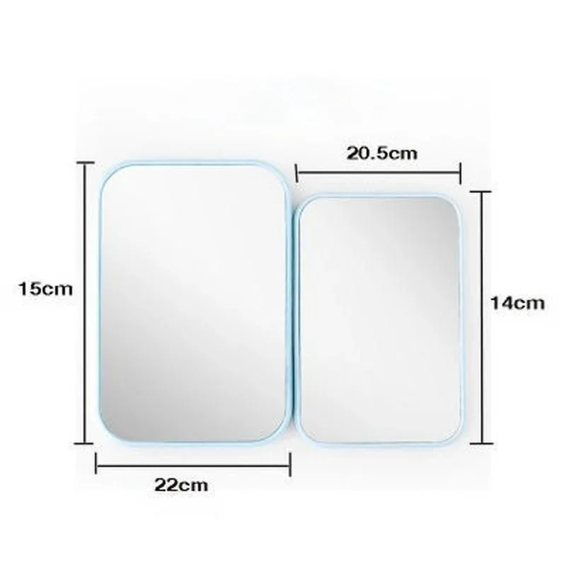 Small Folding Makeup Mirror Portable Makeup Mirror Student Dormitory Desktop Desktop Small Mirror Wholesale Square Mirrors