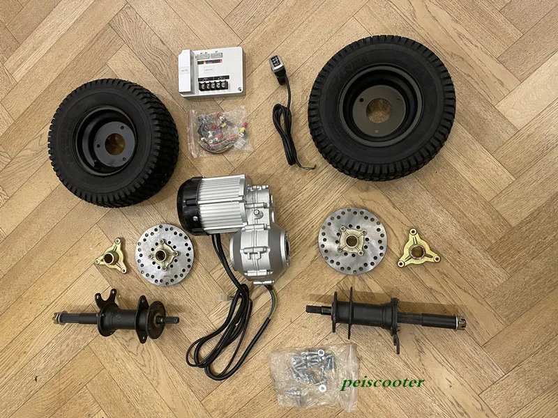 Brushless Geared Mobility Scooter Transaxle Motor with 13inch wheels and 50A controller and led throttle PPSM133WT