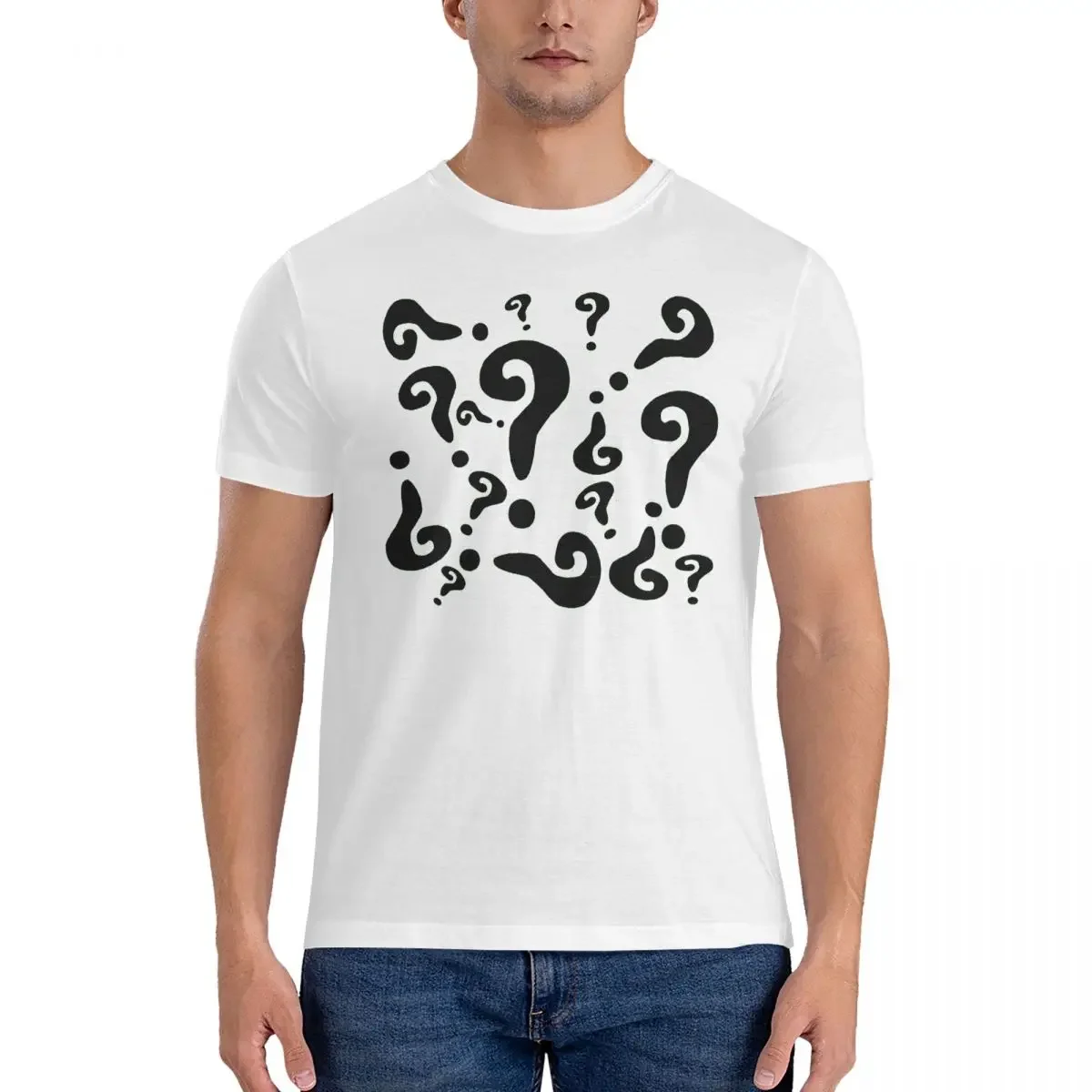 The Riddler T-Shirt for Men Cotton Oversized T Shirts Men's Short Sleeve O-Neck Summer Clothes Tops S-6XL