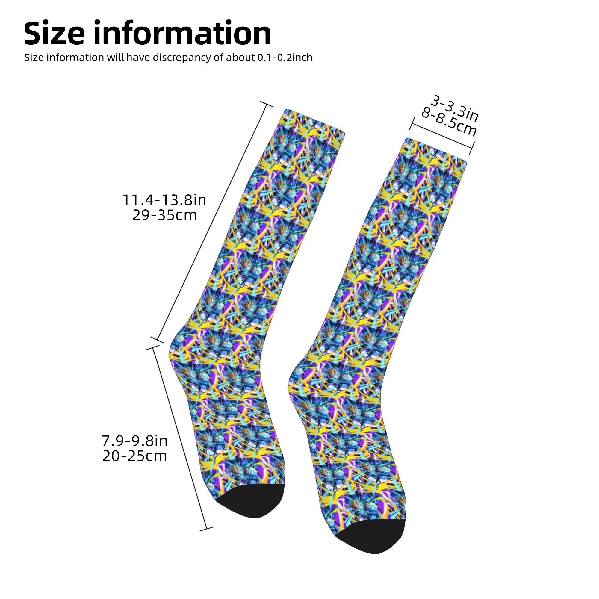 All Seasons Crew Stockings Vegeta and Trunks Galick Gun Socks Harajuku Fashion Hip Hop Long Socks Accessories for Men Women