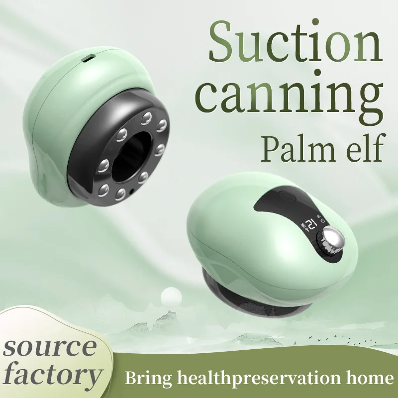 

New Model Electric Scraping Instrument Intelligent Portable Cupping Therapy Massager for Abdomen Kneading and Meridian Dredging