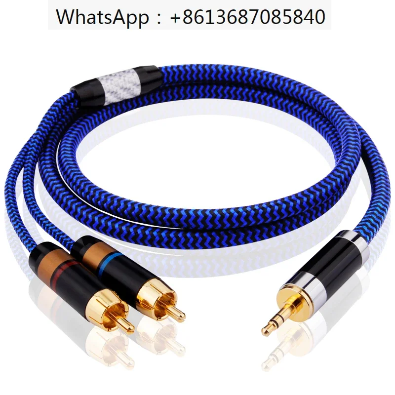 

6N single crystal copper fever audio cable, 1/2, 3.5 turn, dual lotus computer connected to HiFi amplifier speaker cable