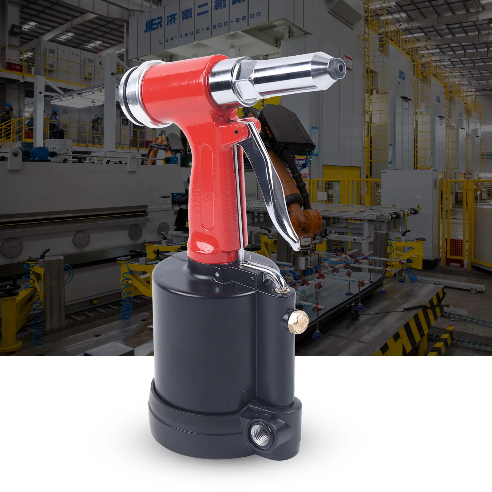 

[Pneumatic Rivet Gun] Air Riveter Pneumatic Rivet Gun - Stainless Steel - For Professional & Home Use - Fast Efficient
