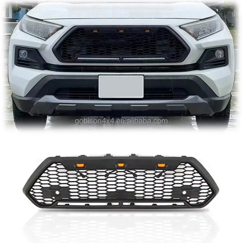 

Gobison Factory Wholesale Price Mesh Car Grill for RAV4 2019 2020 2021 2022 Grill for Rav4 Accessories