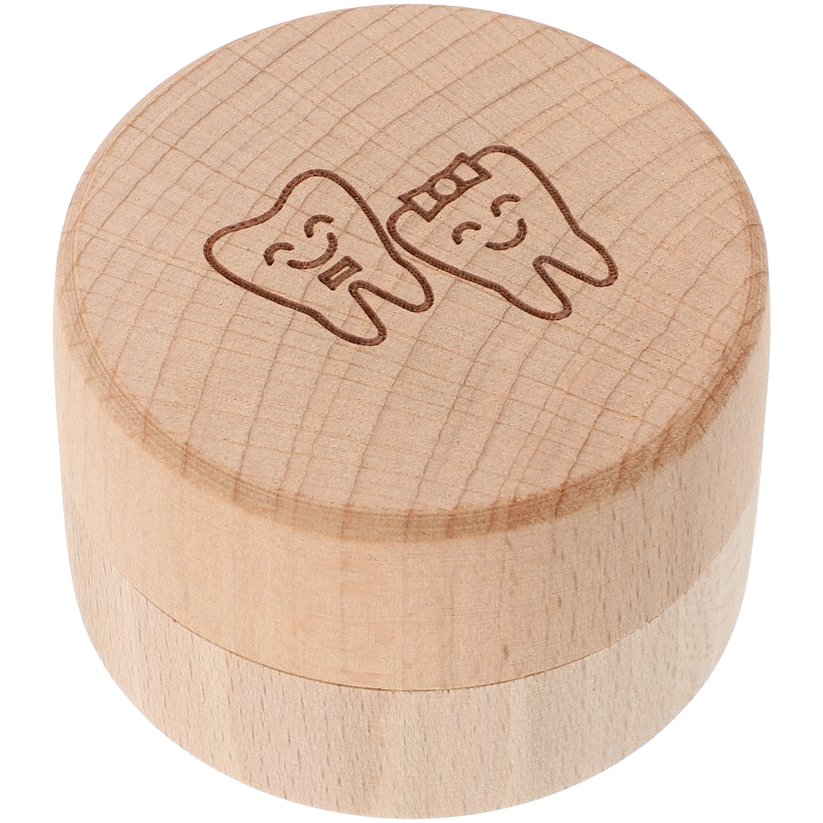 

Wooden Tooth Box Fetal Hair Storage s First Tooth Case Organizer Portable Teeth Container Small Trinket Holder Toddler