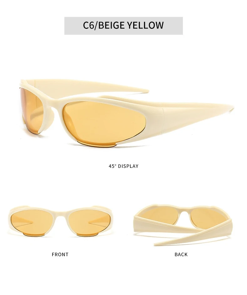 Kenbo Y2k Neue Punk Sport Sonnenbrille Für Männer Frauen Luxus Designer Sonnenbrille Männer Mode Vintage Shades Photochrome Brillen – Detail 10