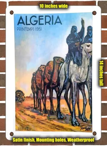 METAL SIGN - 1951 Algeria Spring 1951 - 10x14 Inches