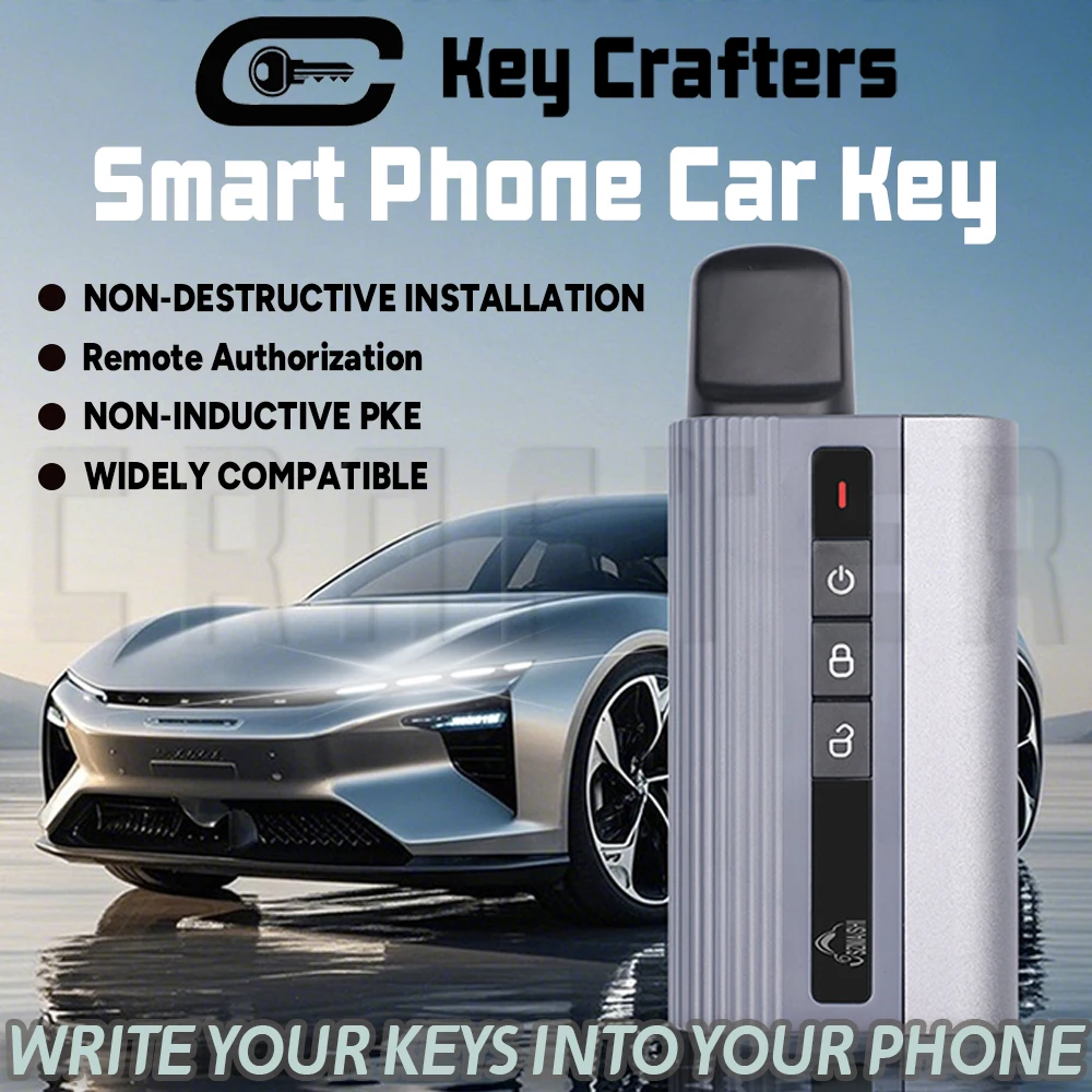 Key Crafters PAK06-ZB Smart Phone Car Key Network-Free NON-INDUCTIVE PKE WIDELY COMPATIBLE REMOTE AUTHORIZATION PHONE AS CAR KEY