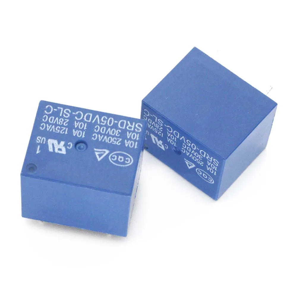 250VAC SRD-09VDC-SL-C 3V 5V 6V 9V 12V 24V 48V 10A SRD-05VDC-SL-C SRD-03VDC-SL-C Smart Electronic Power Relays Relay Module