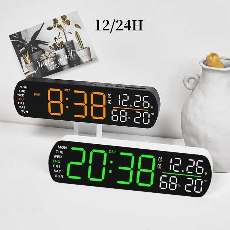 Led Alarm Clock Tem…