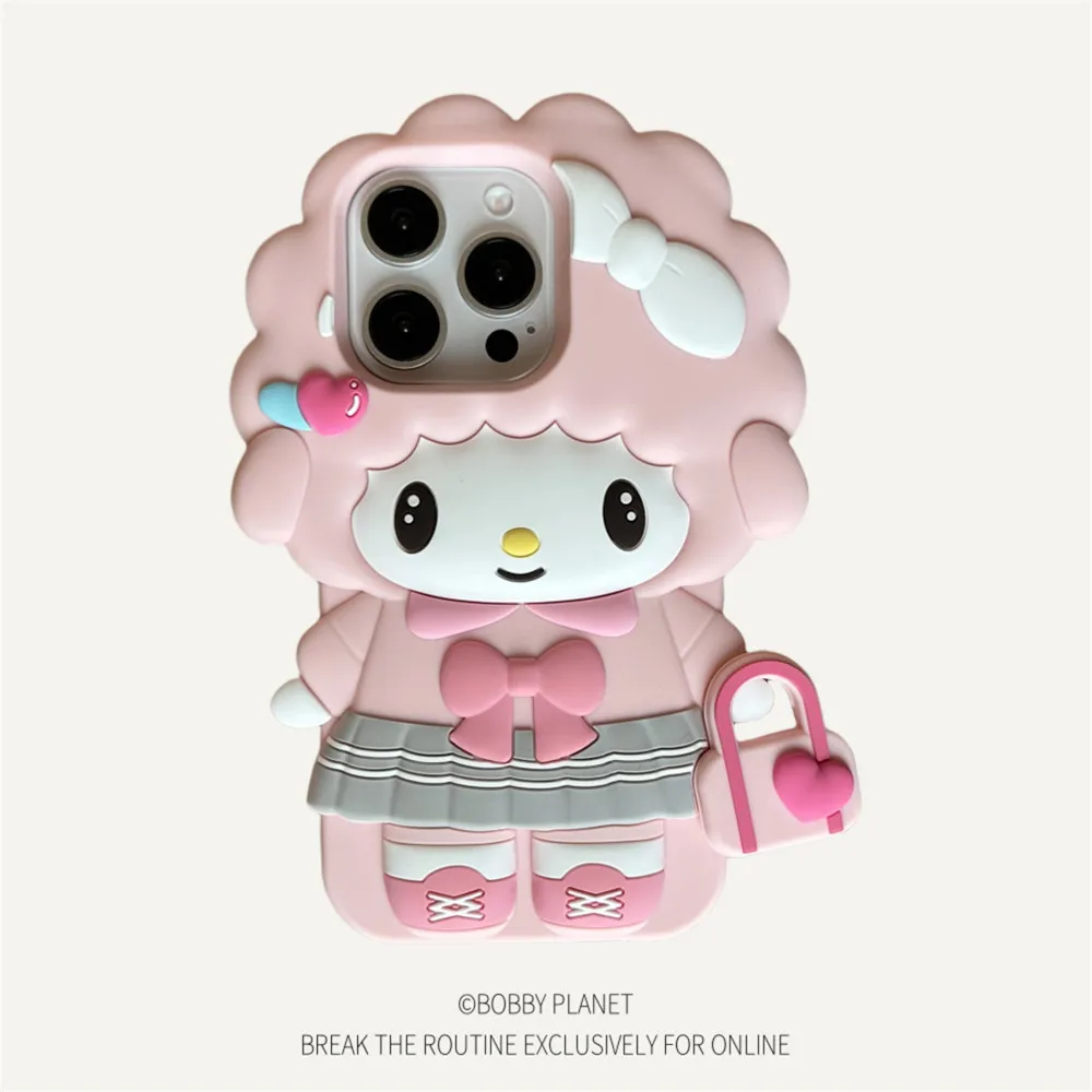 

Мягкий силиконовый чехол Sanrio My Sweet Piano для iPhone 17 Pro Max 16 15 Pro, Sanrio My Sweet Lovely Pink Girlish Cover