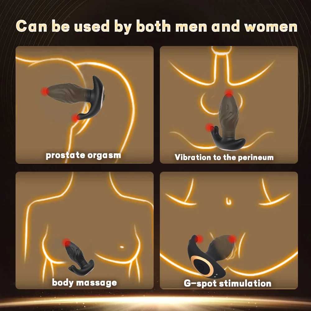 Plugue anal telescópico, vibrador remoto sem fio, vibrador vibratório, massageador de próstata, brinquedo sexual para mulheres, bunda anal