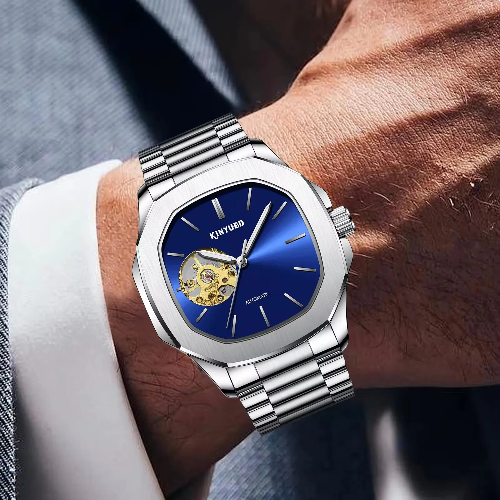 Rare Mens Automatic Man Watches Luxury Men Mechanical High-End Watch Dress Waterproof Wristwatch Original Uhr Wrist Timepiece