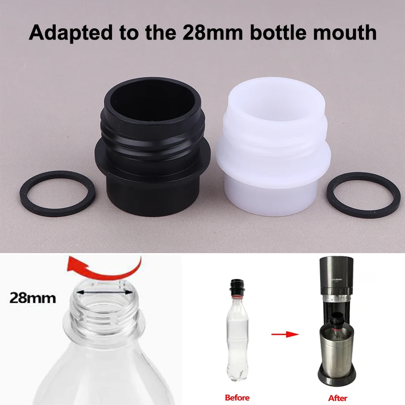 Bottle Adapter For 28 Gauge PET Bubble Bottle Compatible With SodaStream Machine Connect Head Converter Accessories