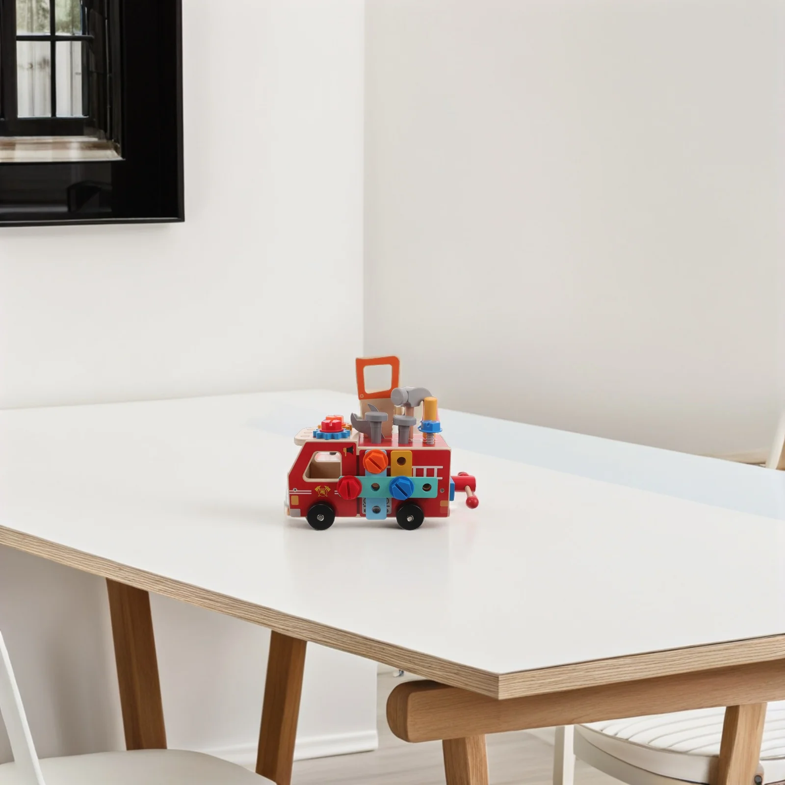 1Set Holz Bau Auto Set Kinder Montessori Stem Kleinkind Tool Kit Pretend Spielen Lernen Aktivität Bausteine Für Jungen